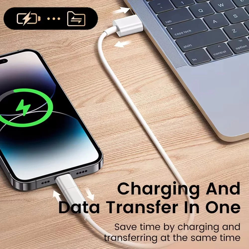High-Speed USB C to Lightning Adapter for Fast Charging and Data Transfer