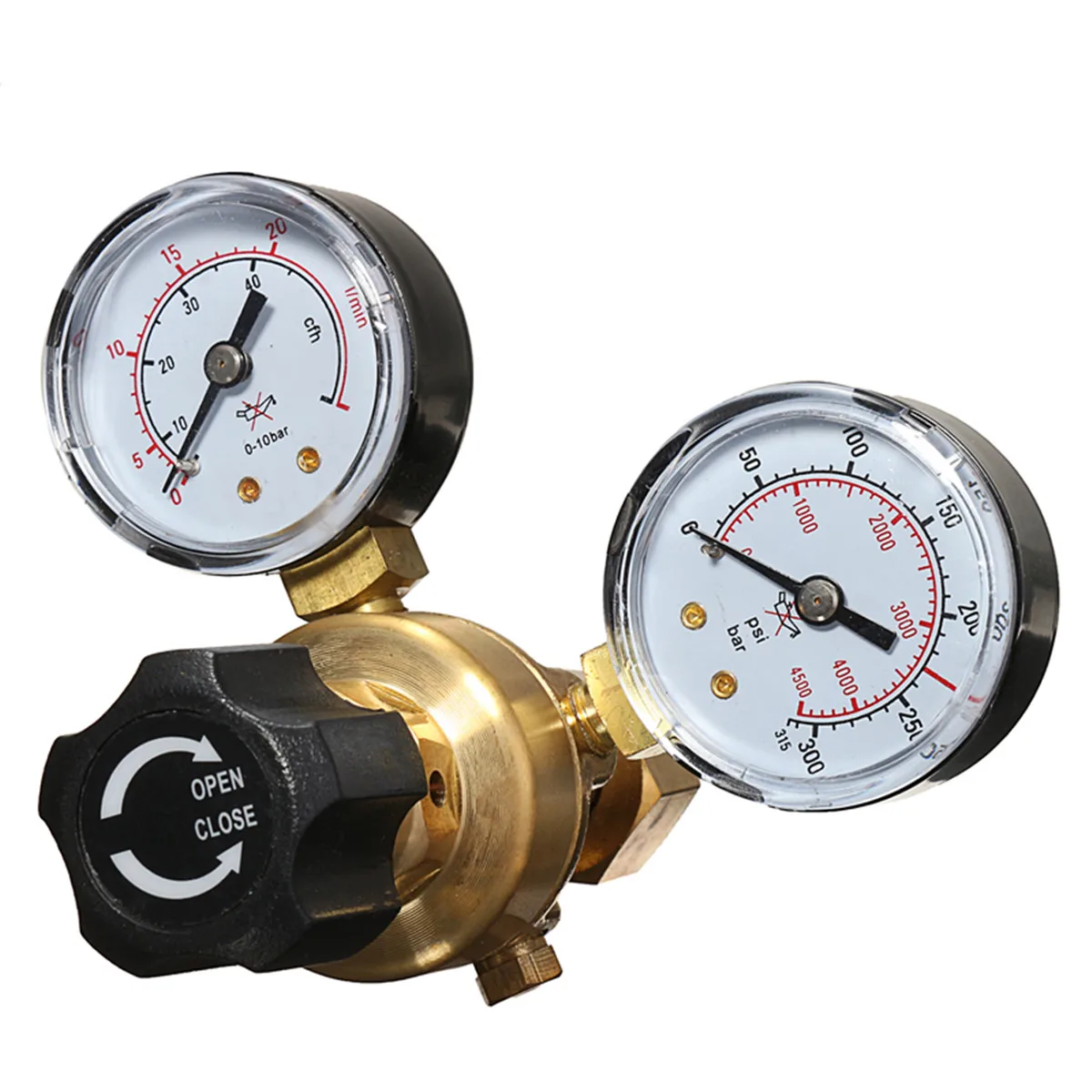 Mini Argon CO2 Gas Bottle Pressure Regulator Reducer MIG TIG Welding Flow Meter Gauge W21.8 1/4 Thread 0-20 mpa Regulator Valve