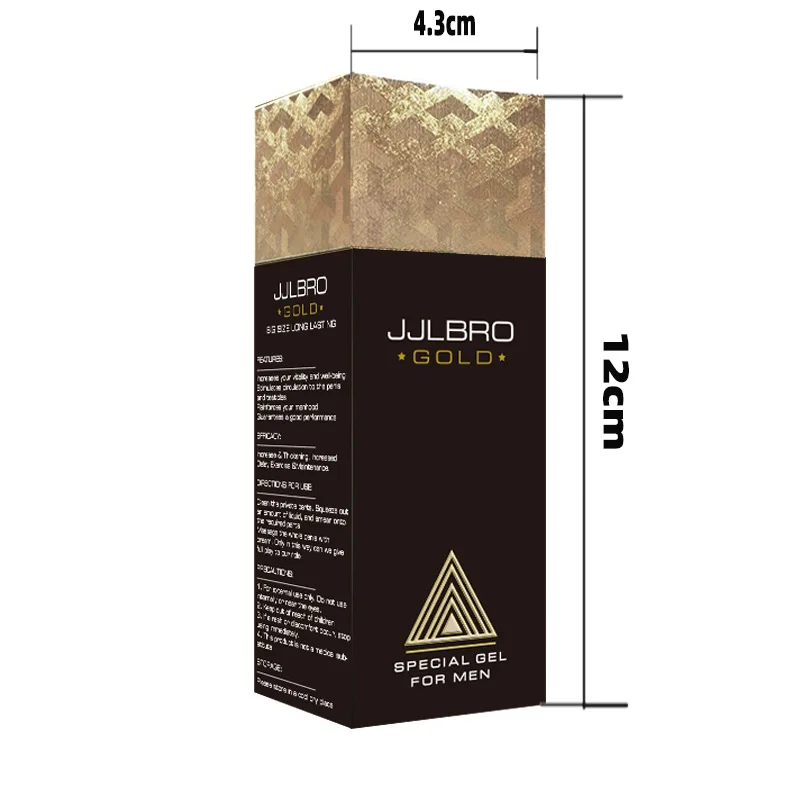 JJLBRO Gel Gold Penis Enlargement Cream Strong Man XXL Cream Increase Growth Big Dick Penis Up Extender Sex Products 5