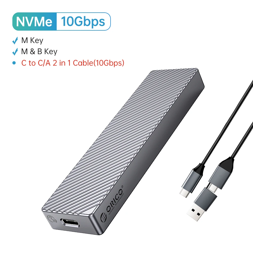 ORICO 40Gbps M.2 NVMe SSD Enclosure USB4 PCIe3.0x4 USB C Aluminum