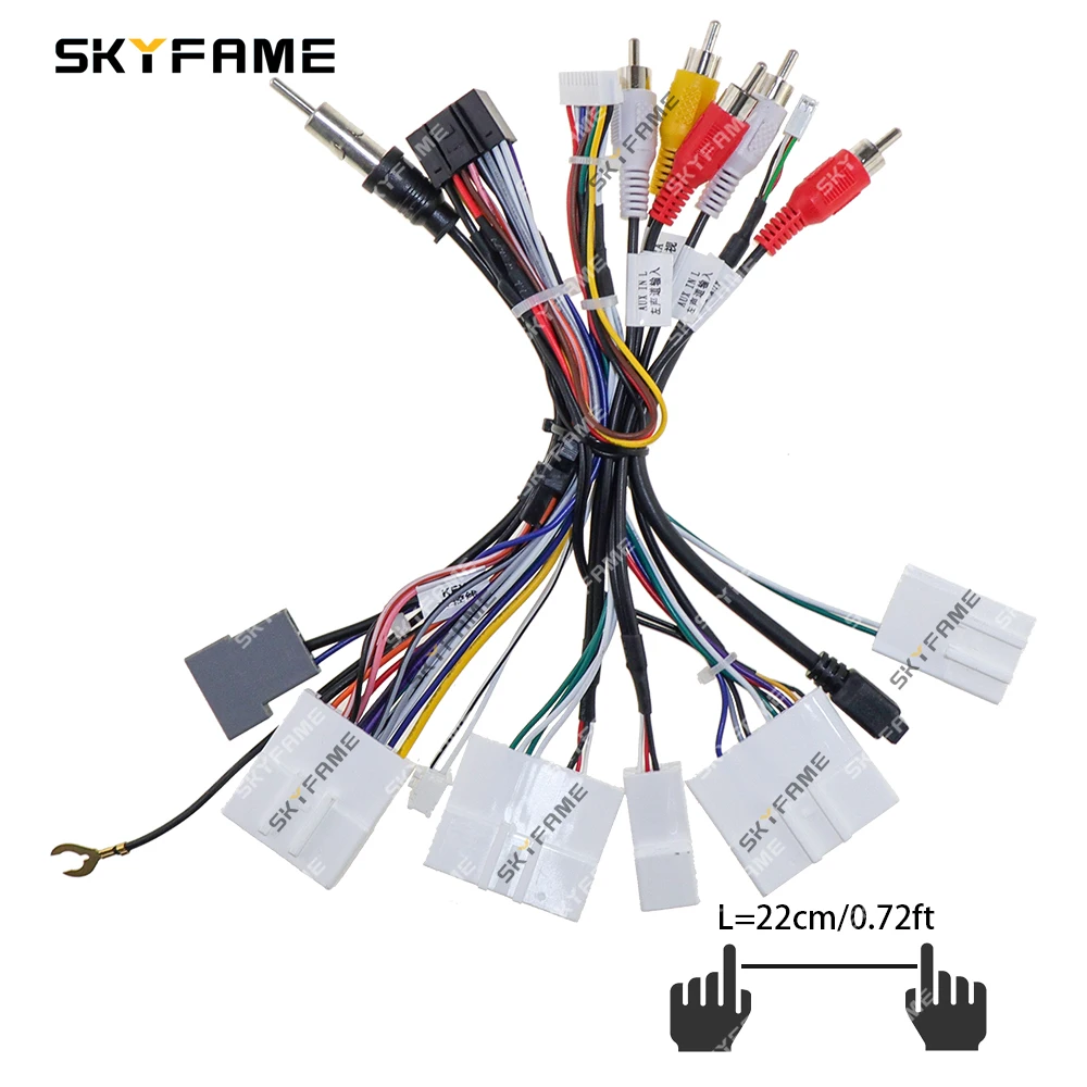 SKYFAME Car 16pin Wiring Harness Adapter Canbus Box Decoder For Nissan X-Trail Teana Qashqai Murano NP300 Bluebird Terra RZ-DF02
