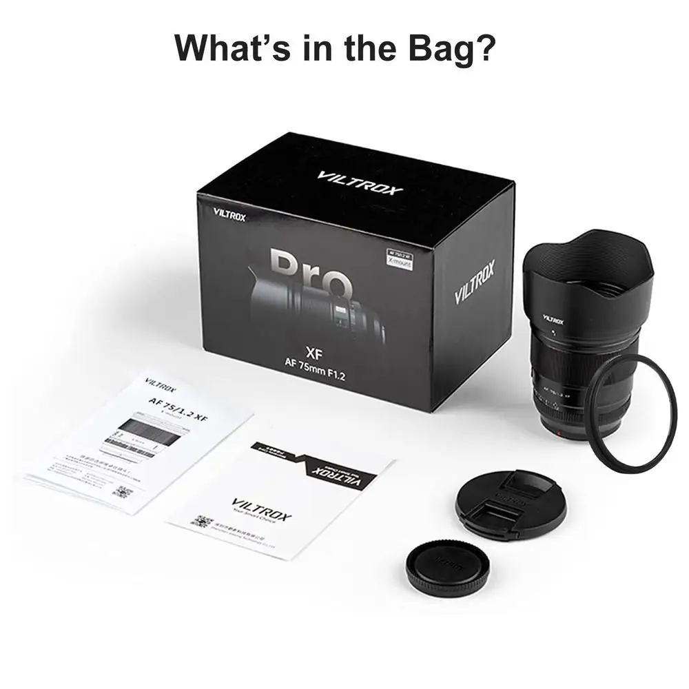 75mm F1.2 Pro Fuji X Lens Auto Focus Large Aperture Portrait APS-C for Fujifilm
