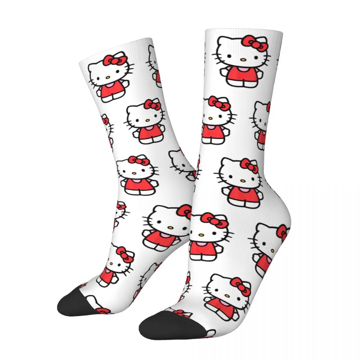 

Hello Kitty Socks Men's Women's Polyester Funny Happy Socks Novelty Spring Summer Autumn Winter Socks Gift
