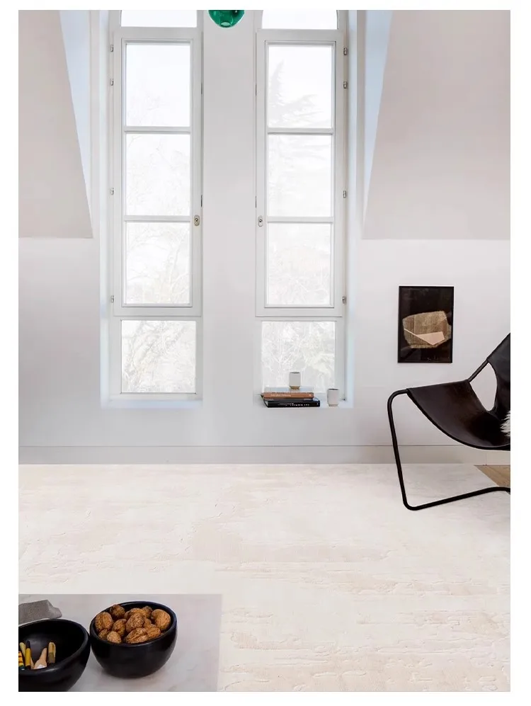 

GBG0850 Cream style carpet, waterproof and stain resistant, high-end feeling, light luxury sofa, coffee table, and floor mat