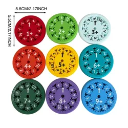 Mathematical Fun Spinner Toy for Kids - Interactive Learning and Play Tool (Add Minus 9PCS)