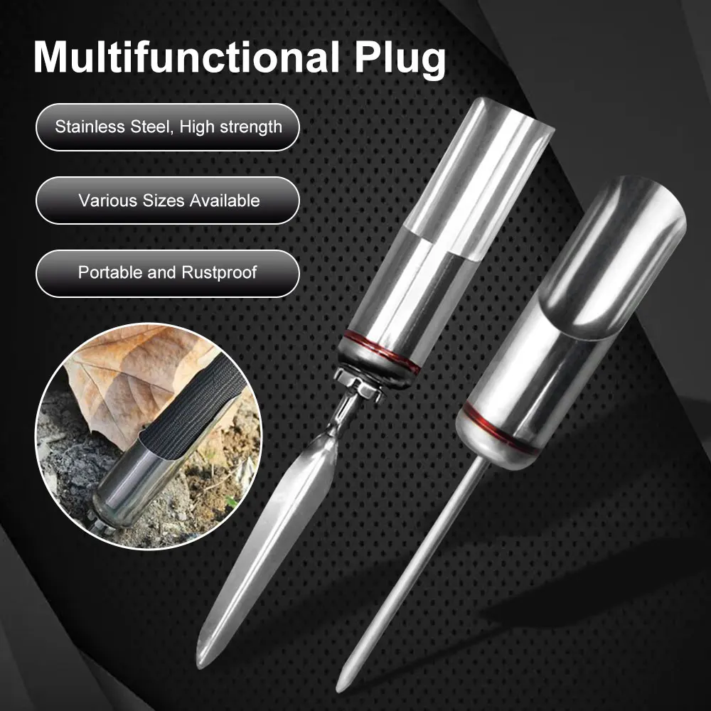 2Styles4SizesFishingRodStandPoleHolderPlugInsertGround