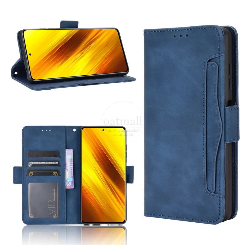 For Xiaomi MI Poco X3 X4 X5 Pro M4 Pro Wallet Case Magnetic Book Flip Cover Card Holder Luxury Leather Fundas 5