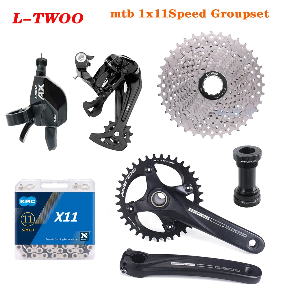 

Переключатель скоростей LTWOO 1X11S MTB, рычаг переключения передач/переключатель передач Bolany, Кривошип K7 42/46/50/52T, кассета X11, цепь BB68/73 мм, кронштейн