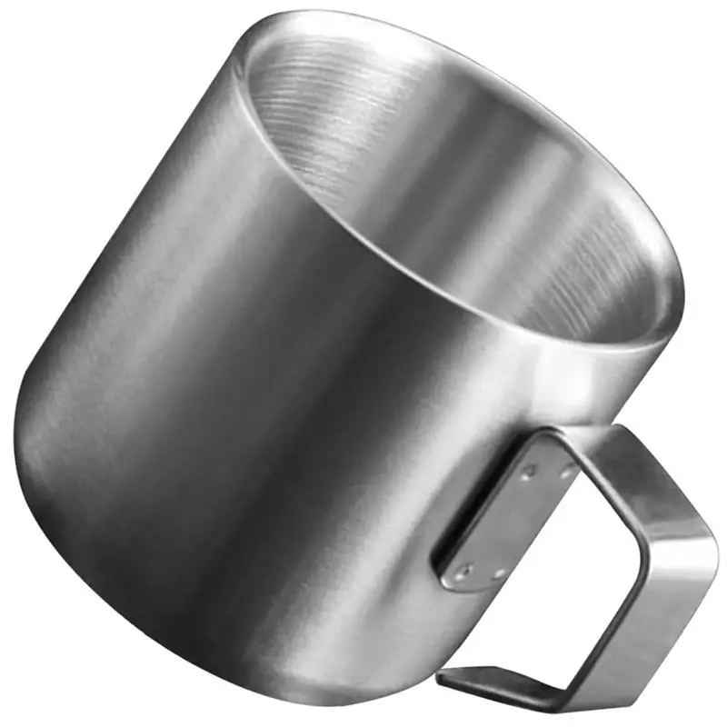 Stainless Steel Coffee Mug Metal Coffee Cup Mug Large Capacity Cereal Breakfast Espresso Cup Espresso 1pc