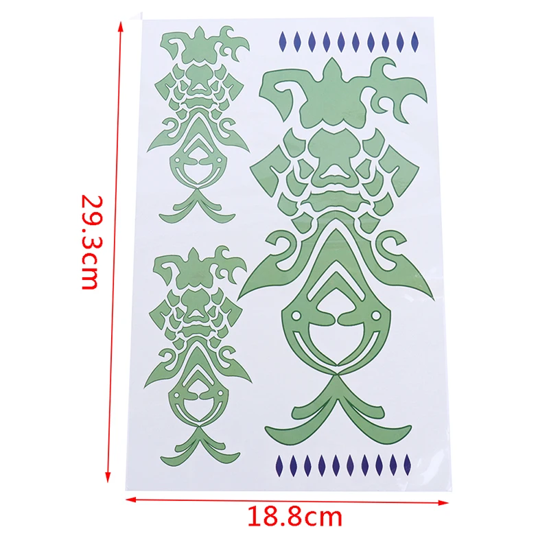 Anime Genshin Impact Sticker Cosplay Prop Xiao Accessories Waterproof Tattoo Stickers Party Accessories