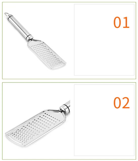 UPORS Multifunctional Flat Cheese Grater Durable Stainless Steel Cheese  Slicer with Firm Handle Professional Series Grater Tool - AliExpress