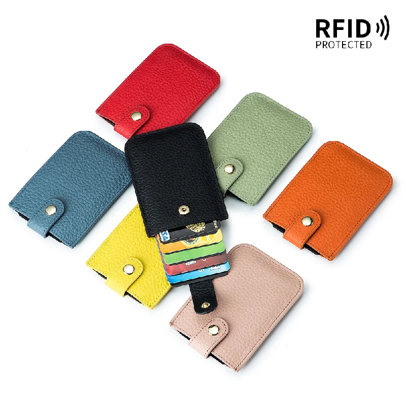 Slim Card Case Thin Card Holder Minimalist Credit Sleeve with RFID Blocking Strong Magnetic Back Pocket Mens Wallet