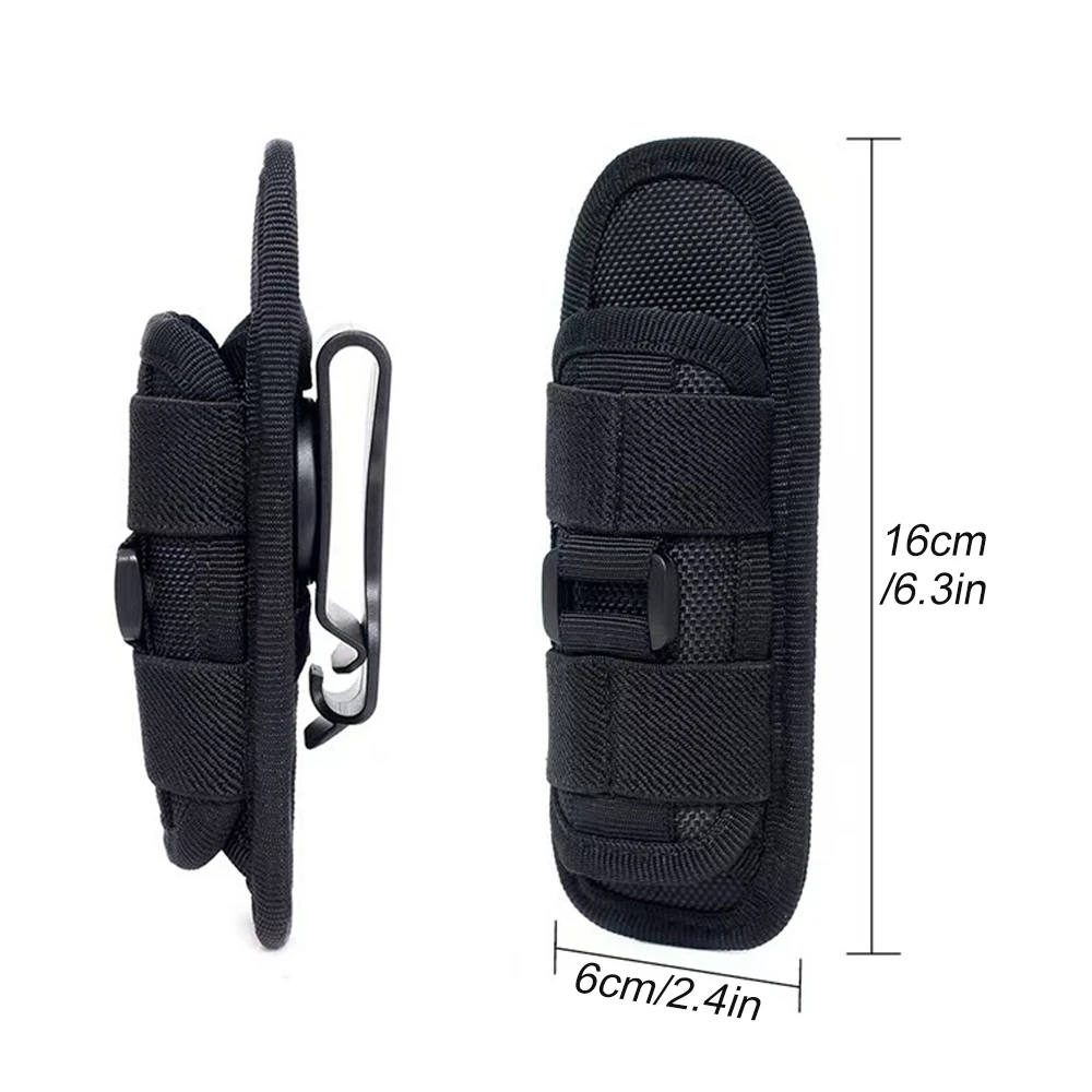 1PCS Tactical Flashlight Holster Pouch for Duty Belt Police Safety Belt Carrying Case Flashlight Carry Bag for Law Enforcement