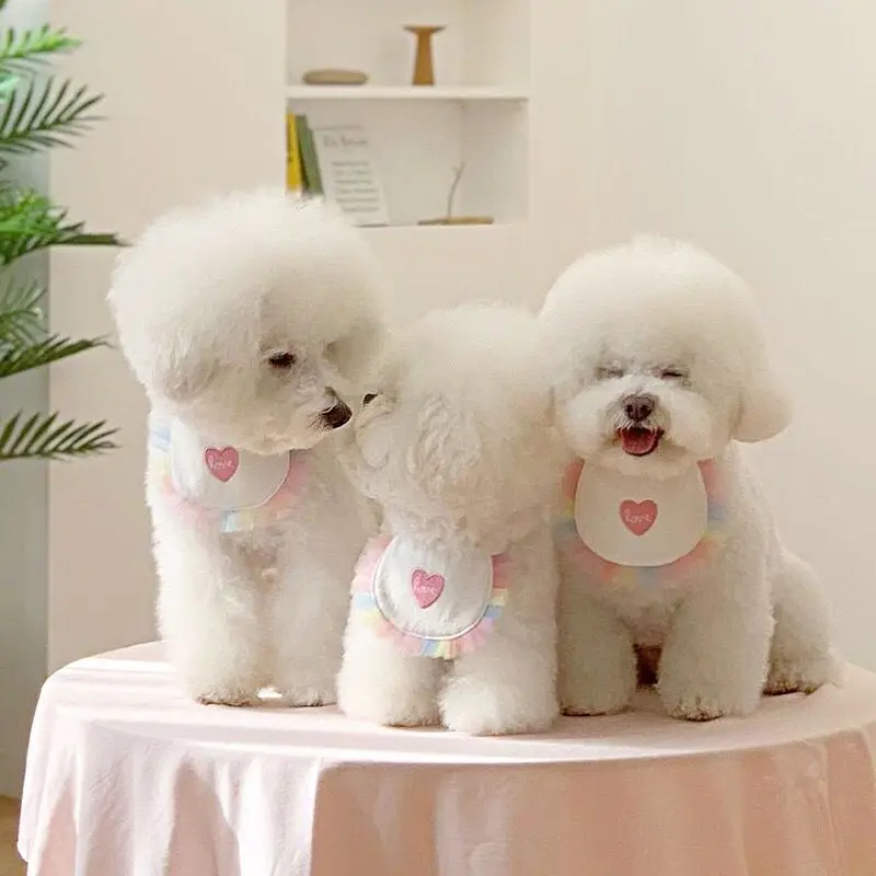 

Cute Bib Dog, Teddy Bib, Cat, Love Bib, Pet Saliva Inside Bib, Exquisite, Portable, Soft, Comfortable, Fashionable and Popular