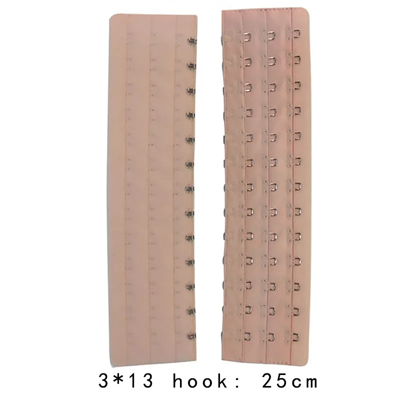 Description Picture 2 of itemSlimming Belt Extenders for Waist Cincher Accessories Black Nude, 3*13 Row Hook, 25cm
