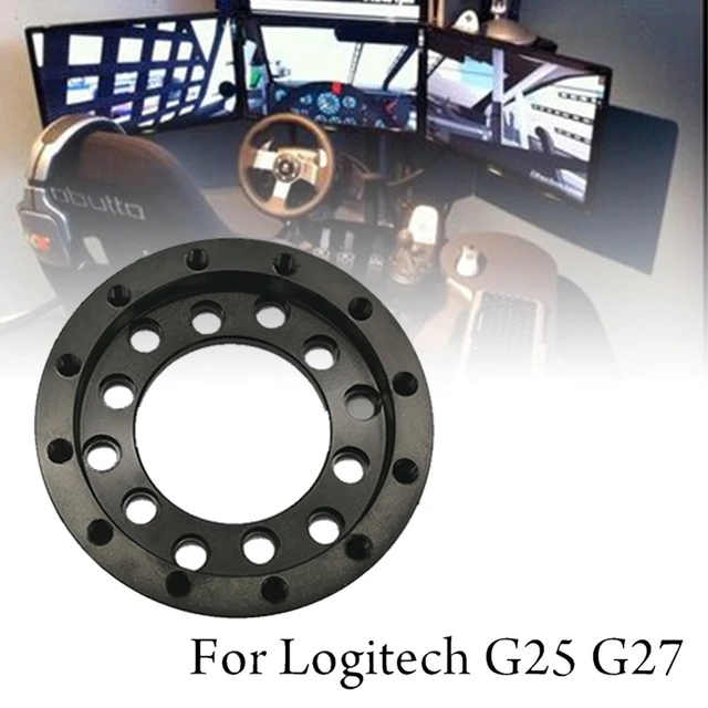 Aluminium 24 Loch Adapter für Logitech G25 G27 Lenkräder Modifikation Set  70mm Lenkrad Rennspiel Platte DIY Teile - Lenkräder & Hor