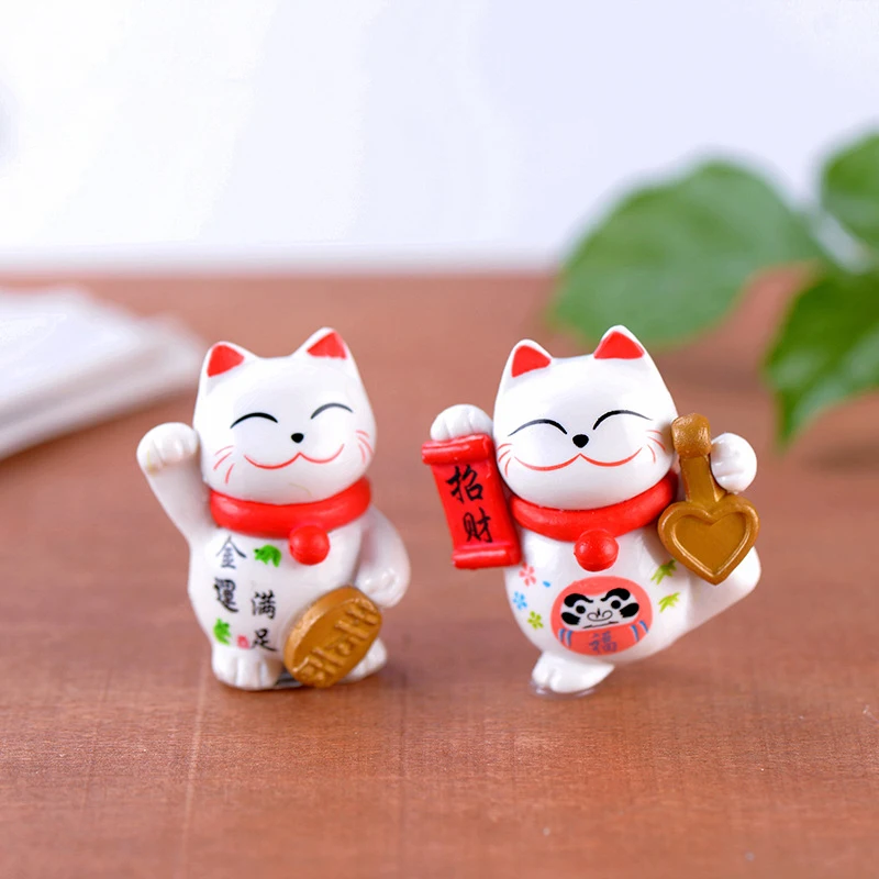 

1 шт., Миниатюрная игрушка-Кот на удачу из ПВХ