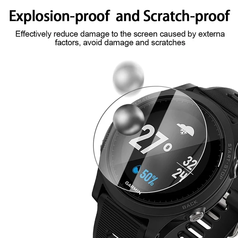 Tempered Glass Screen Protector for Garmin Forerunner - Premium Watch Accessory Film