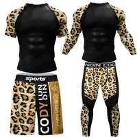 MMA Compression Sport T Shirt Shorts Men Rashguard Jiu Jitsu T Shirt Quick Dry Gym Muay Thai Sweater Pants Bjj Boxing Jerseys 1