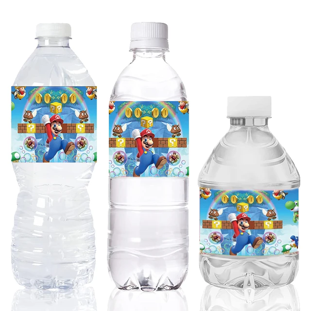 Super Mario Water Bottle Labels 