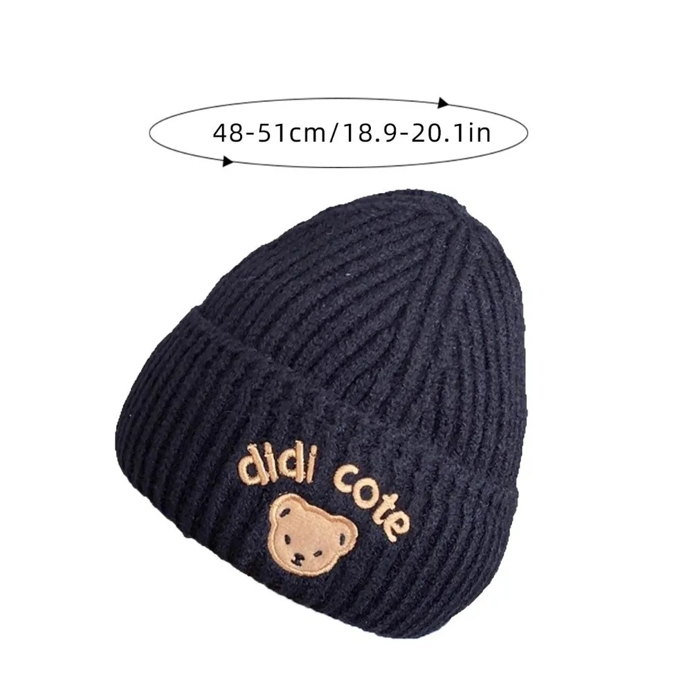 Crochet Wool Baby Beanie Cap for Toddler Boys and Girls