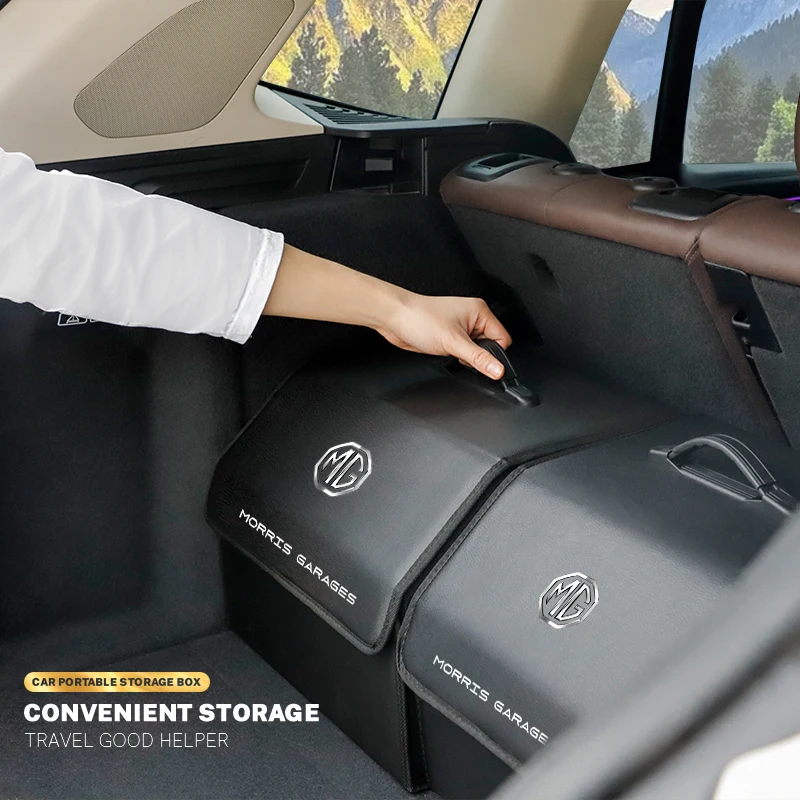 Tapis De Coffre Pour MG ZS Hybrid+ (2024-2026) - En Cuir Imperméable, Antidérapant, Protection Anti-rayures, Noir