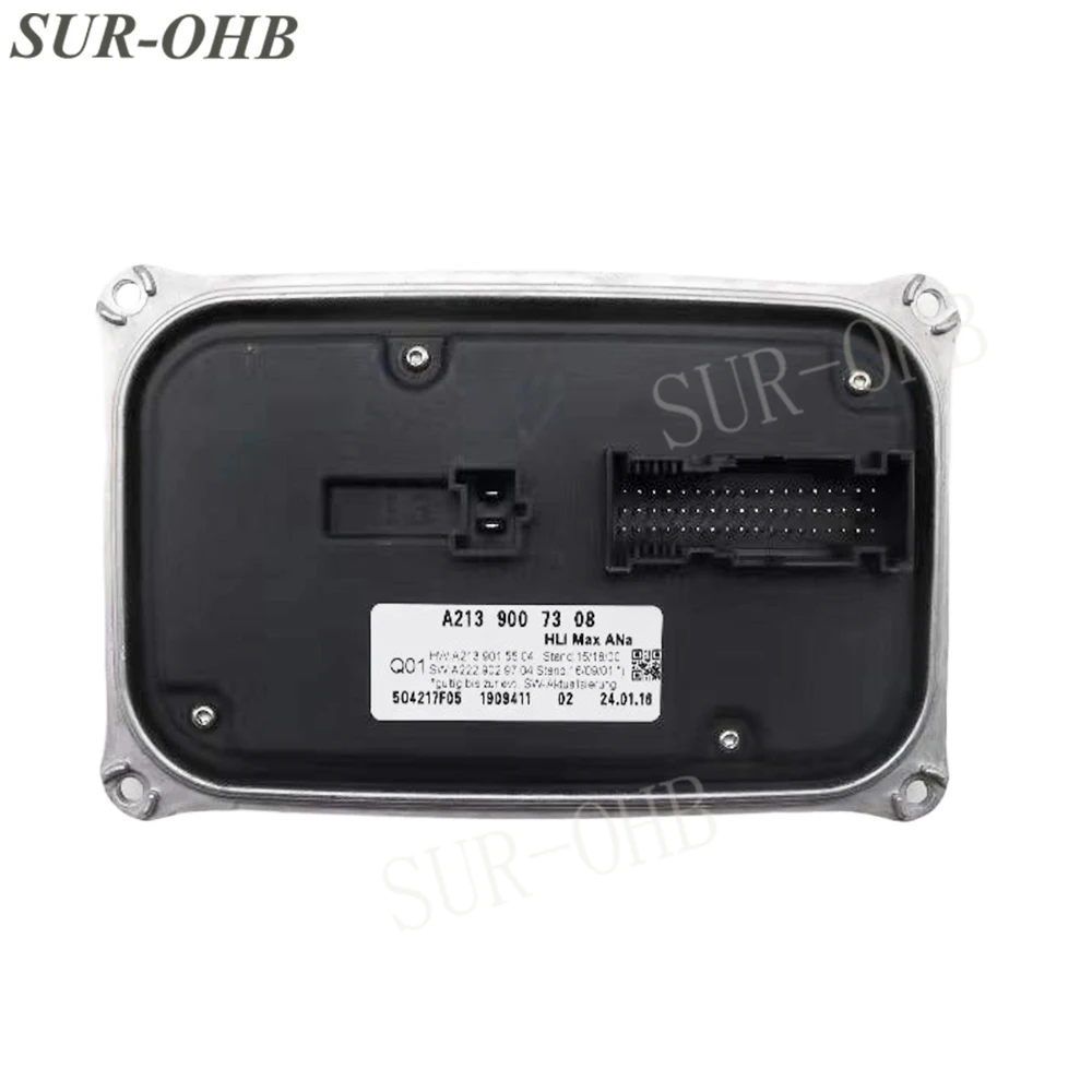 A2139007308 LED Headlight Ballast Module 2139007308 with Full Pins for Low Configuration Mercedes-Benz W222 Right Side