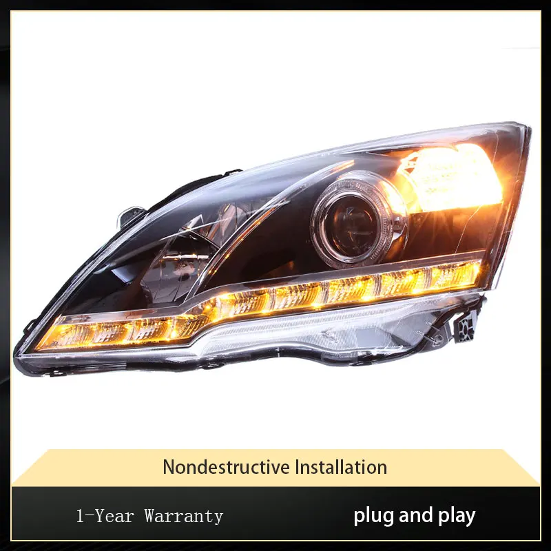 Headlights For Honda CRV 2007 2008 2009 2010 2011 New Design LED Assembly Upgrade DRL Bi Xenon Front Automotive Lamp Accessories - Image 4