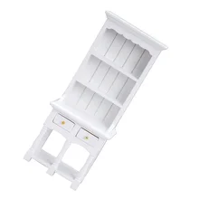 

Wooden Mini Bookcase Furniture Bookshelf Miniature Cabinet Model