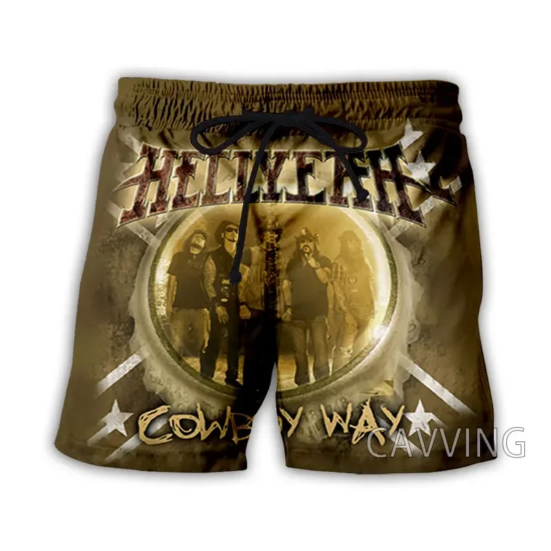 

Летние пляжные шорты CAVVING с 3D принтом HELLYEAH, уличная одежда, быстросохнущие повседневные шорты, спортивные шорты для женщин/мужчин