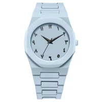New Fashionable Men’s Watch Simple Black Male Quartz Watches Arabic digital Casual Drip Oil Strap