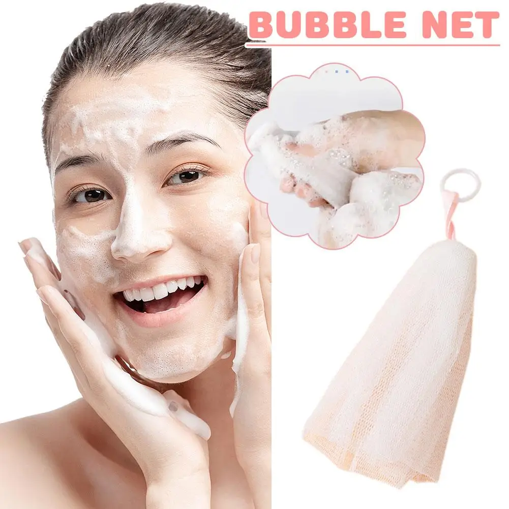 Bubble Net Soap Bags Bath Shower Gel Cleanser Cleaning Soap Tools Body Cleaning Bags Glove Mesh Net Bubble Foaming Net Bag