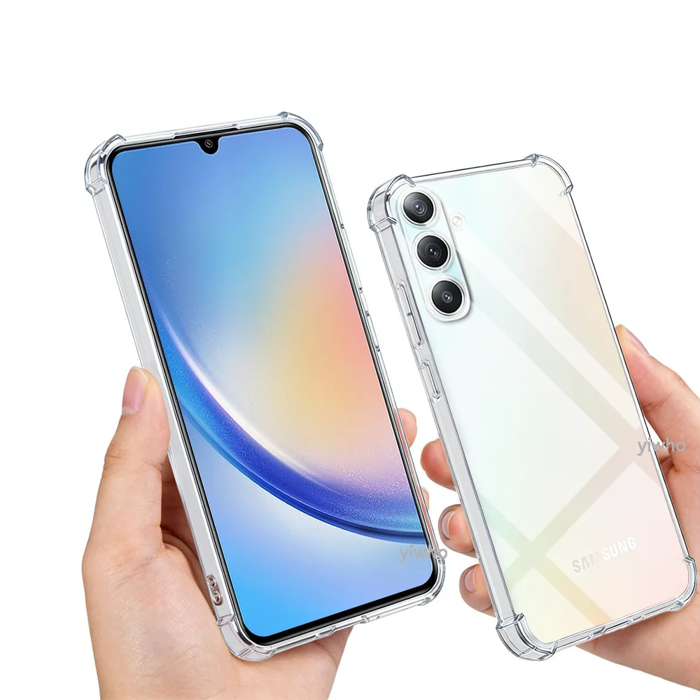 Shockproof Clear TPU Phone Case - Transparent Protective Back Cover