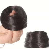 Chignons cheveux humains queue de cheval postiche cheveux brésiliens pièces Chignon pour femmes chouchous Updos beignet Chignon 100% Extensions de cheveux humains 4