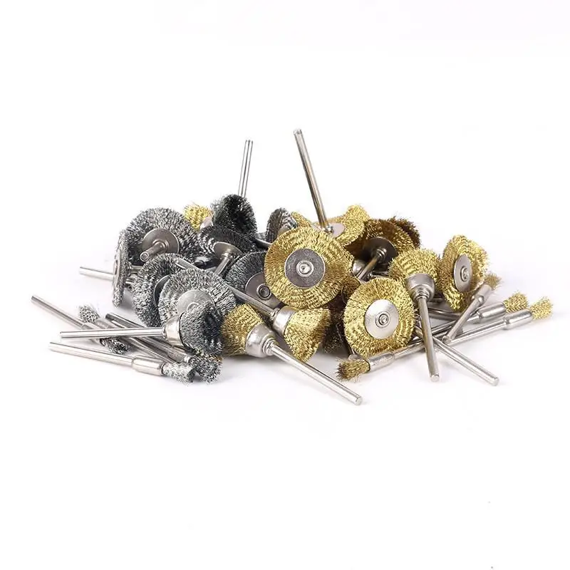 

Brass Brush Wire Shank Electric Tool Steel Wheel Brushes Cup Rust Accessories Rotary for Engraver Abrasive Materials