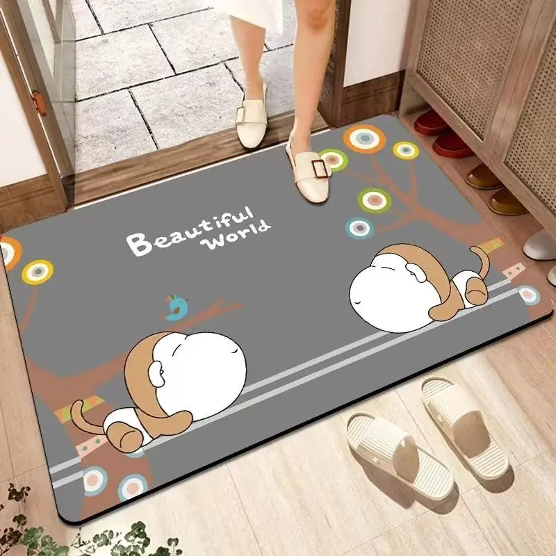 

Bathroom Mat Carpet Doormat Entrance Door Room Mats Kitchen Mats for Floor Home Rug Foot Bath Accessories House Hallway Bedroom