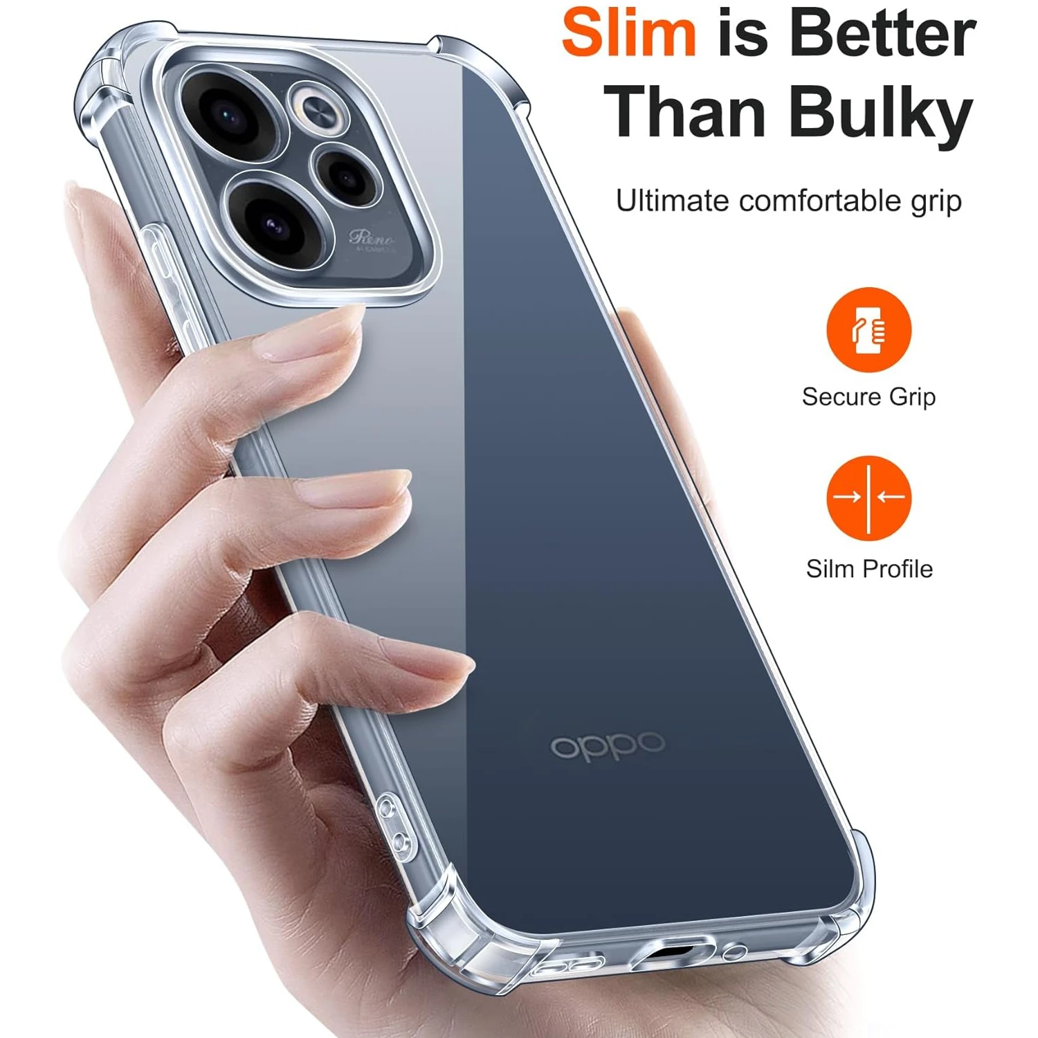 Four-Corners Shockproof Transparent TPU Protective Case