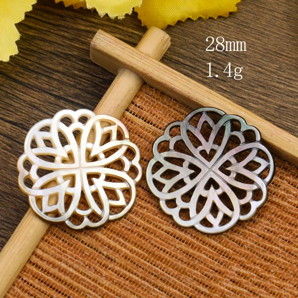 1PC Natural Mother of Pearl Shell Pendant Tree of Life Leaf Charm for DIY Jewelry Accessories Necklaces Earrings