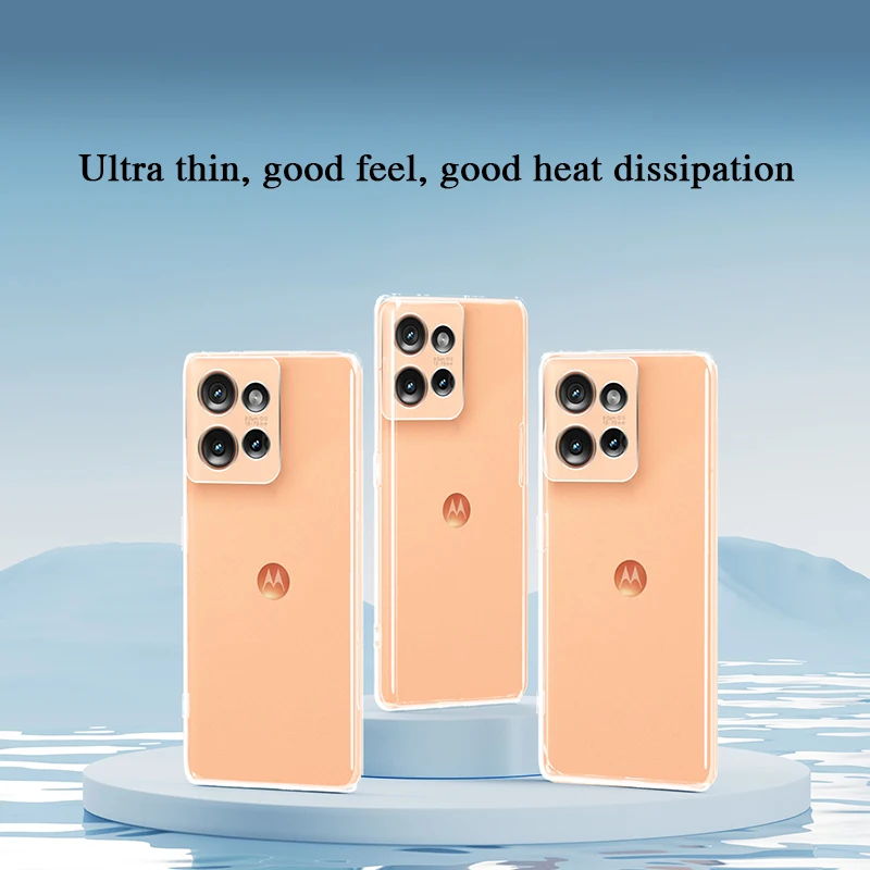 Ultra Thin Soft Clear TPU Camera Protective Phone Case - Transparent Cover
