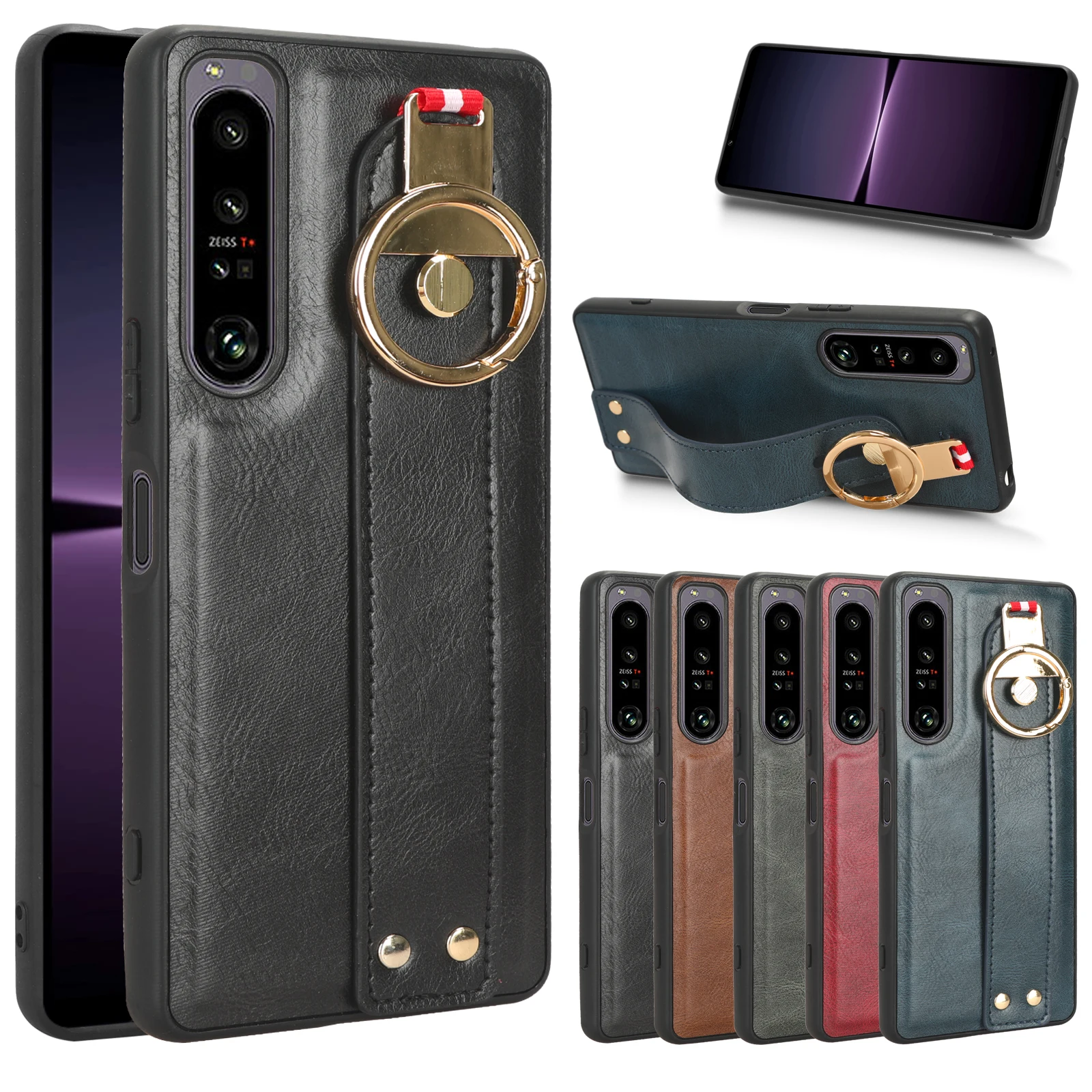 Per Sony Xperia 1 Iv Custodia Con Anello Business Wristband Cover Case Per Sony Xperia 10 Iv Xperia1Iv 10Iv Custodie Protettive Antiscivolo