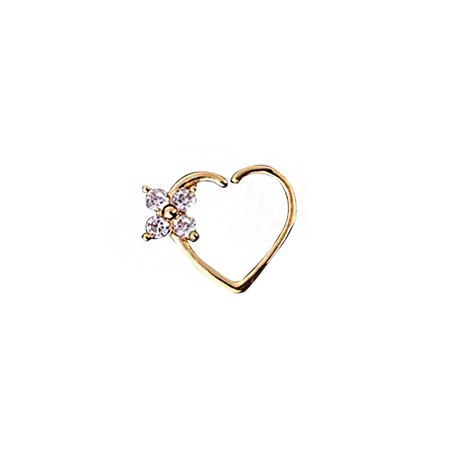 Hoop Nostril Bendable Ring Gem Cartilage Tragus Daith Piercing Earrings Septum Clicker Helix Conch Rook Piercing