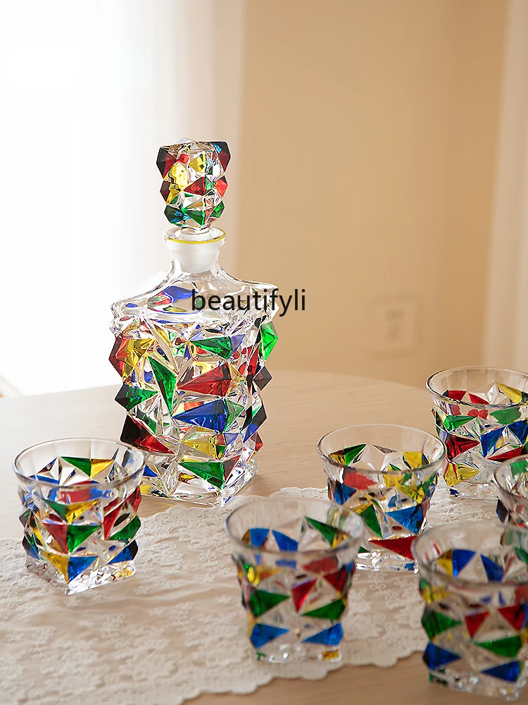 

zq Light Luxury Wine Set Liquor Glasses Set Wine Pot Crystal Glass Nordic Creative