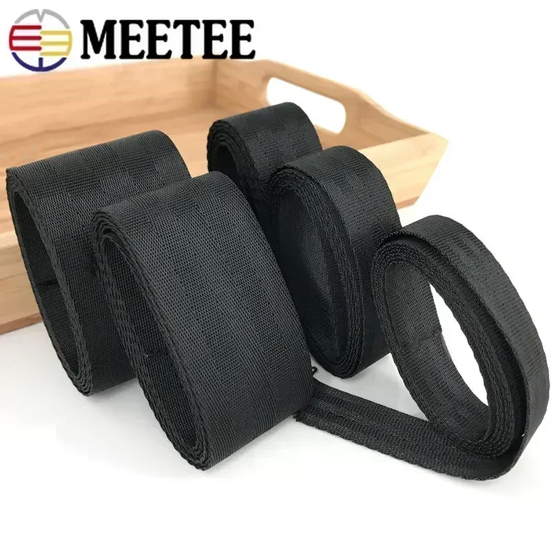 Polyester Nylon Webbing Tape 5Meters 20-50mm Manual Child Safety Seat Ribbon Band Backpack Pet Strap Belt Crafts Material
