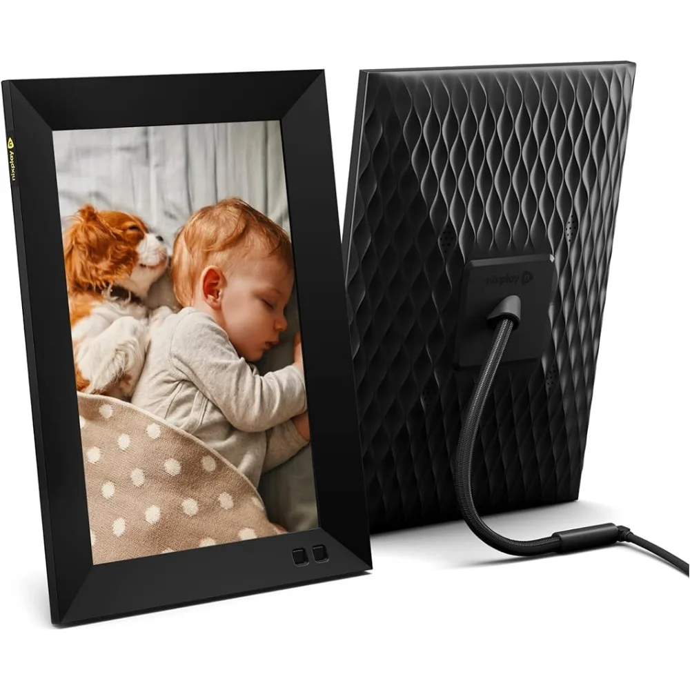 

10.1 Inch Smart Digital Photo Frame with WiFi (W10F) - Black - Unlimited Cloud Photo Storage - Share Photos and Videos Instantly