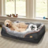 Large Dog Bed Soft Comfortable Anti Allergy Warm Fleece Removable Washable Cover Pet Bed Waterproof 1