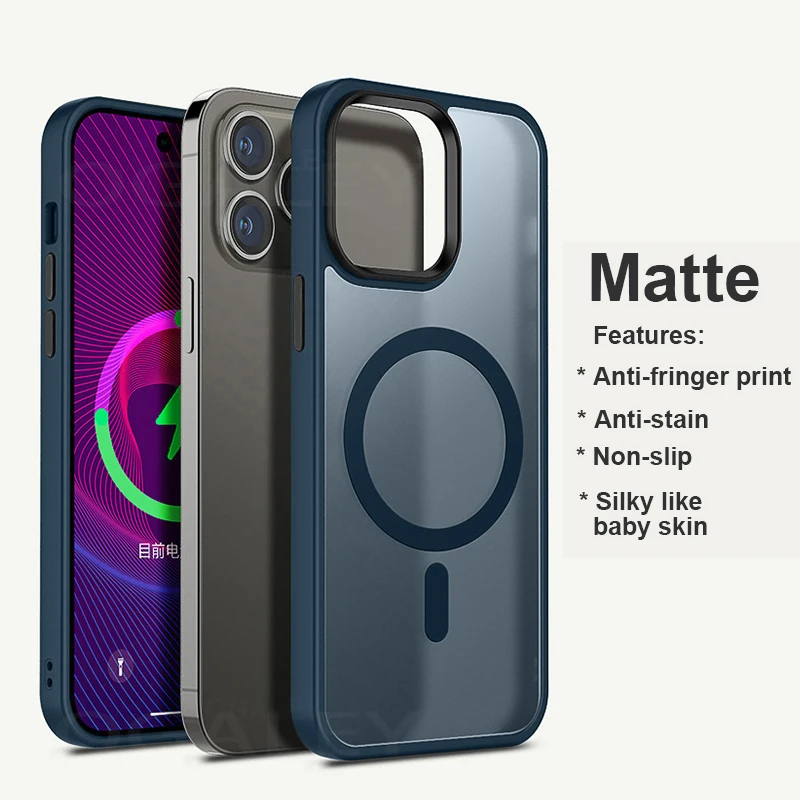 UGREEN Magnetic Case for iPhone 15 14 13 12 Pro Max Case Shockproof Cover  for iPhone 14 Pro Max 15 Plus 15pro Macsafe TPU Cases - AliExpress