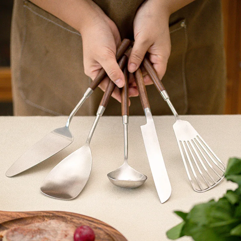 Kitchen Utensils 304 Stainless Steel Cooking Spoon