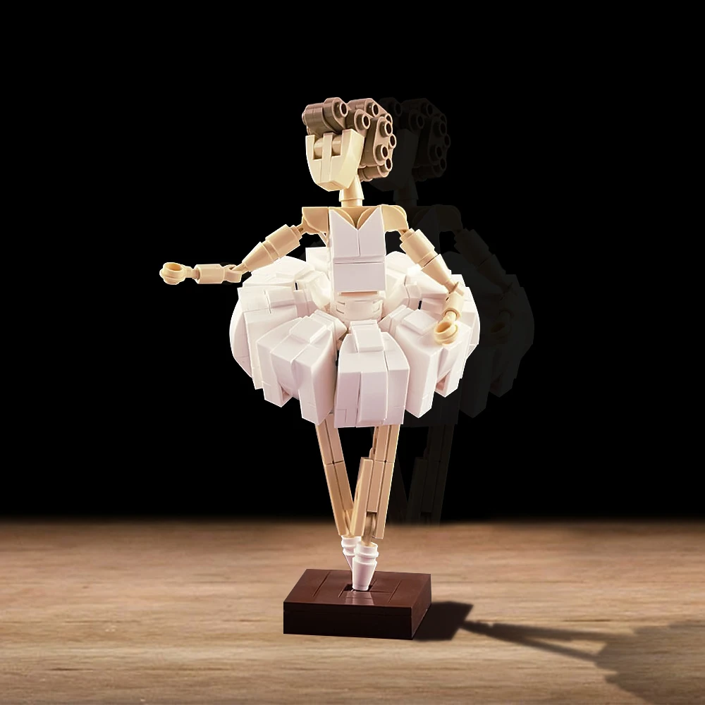 

Gobricks Ballerina Building Block Ballet Dance female dancer Character DIY Model Brick Toy Children's Birthday Gifts Girl Toys