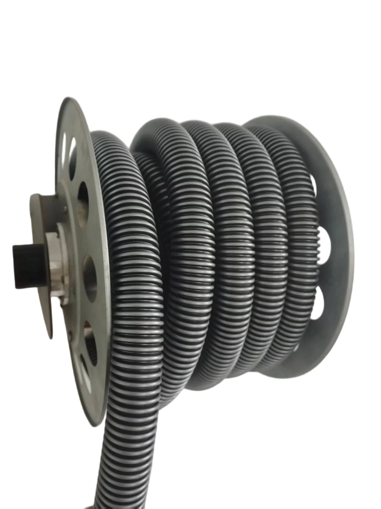 Vacuum Hose Reel With 30ft Extension Retractable Hose, 1-1/4'' Wall Mount Vacuum