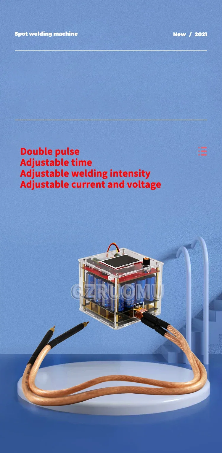 Energy Storage Capacitor Spot Welder Controller Portable Spot Welder Suit Semiau